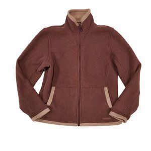 Marmot Full Zip Pink Fleece Jacket Women's Size L